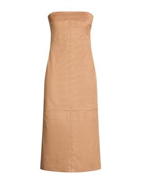 Vestido midi Mujer Beige 34,36,38,40,42 Mujer