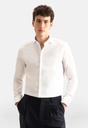 X-Slim Business Hemd Struktur Weiß 44
