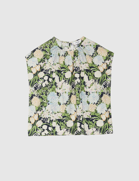 Top a stampa floreale donna
