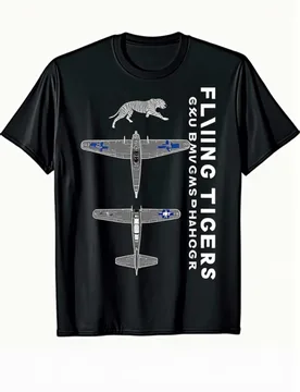 P-40 Warhawk Graphic design-100% cotton O-neck summer short sleeve casual men's printed T-shirt - Aliexpress - FashionsVida