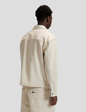 Regular Jacquard Jacket Natural Greige Größe XL male