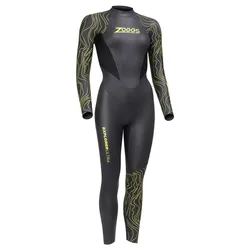 Explorer Ultra Woman Long Sleeve Neoprene Wetsuit Black / Blue M Women
