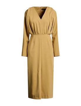 Vestido midi Mujer Verde salvia 38 Mujer