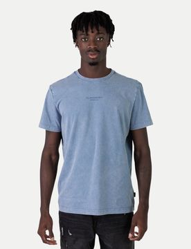 T-Shirt Shört Pfui Dyebel Blau S