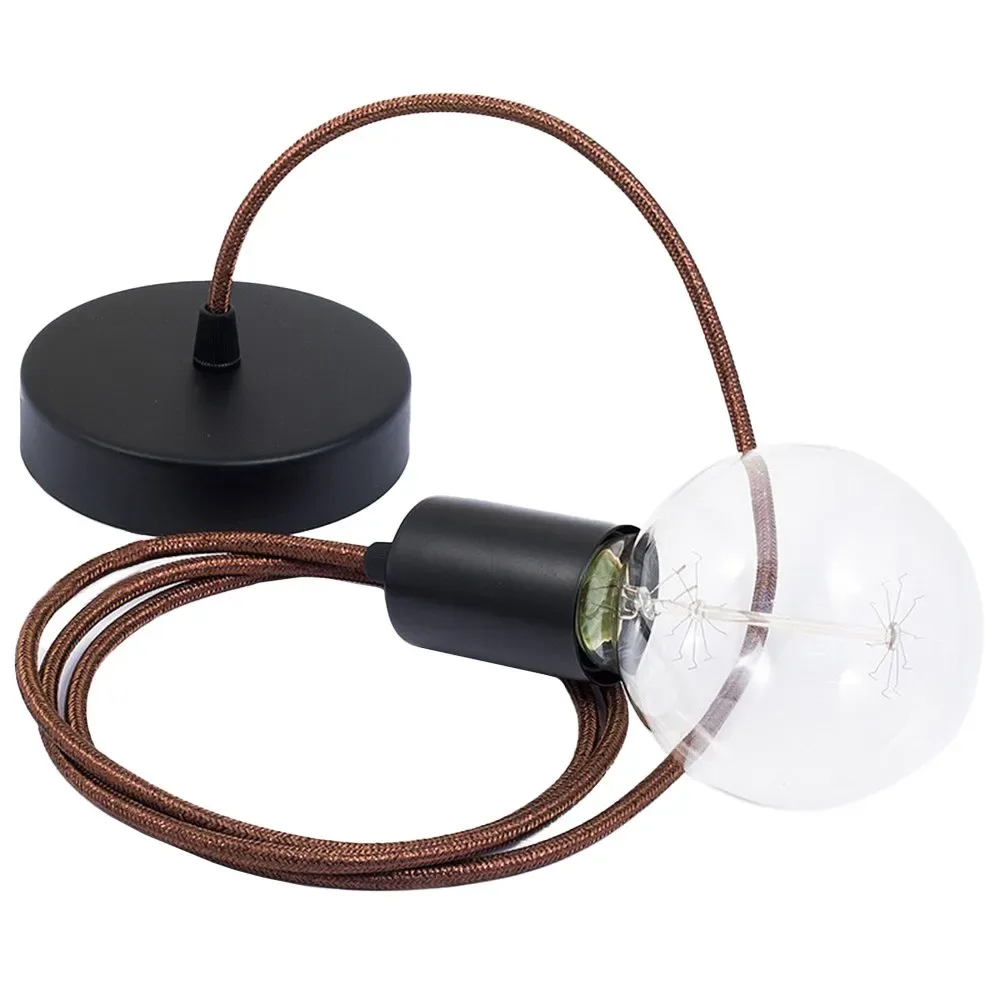 Cables Suspension Luminaire Rl13 2 M Glittering Brown / Black One Size - Creative - FashionsVida