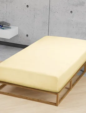 Feinjersey-Spannbetttuch gelb, 1x 140x200 cm - 160x200 cm - Biberna - FashionsVida