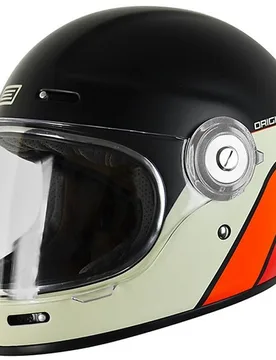 Casco Moto Integrale Custom Vega Classic Nero taglia L - Origine - FashionsVida
