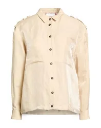 Camisa Mujer Beige 38 Mujer