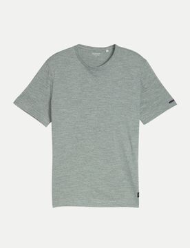 T-shirt mit meliertem Muster Grau XL