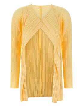 Cardigan con pieghe morbide