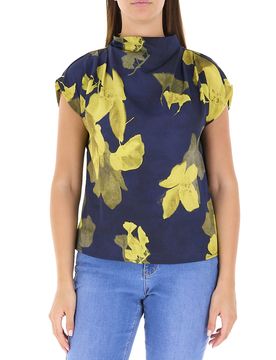 Blusa in fantasia BLU NAVY XS
