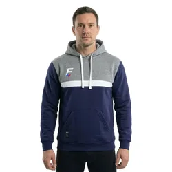 Sweat-shirt à Zip Mediane Navy / Grey 4XL