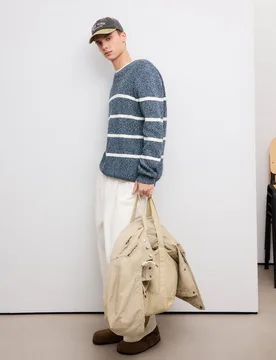 Jersey rayas cuello redondo de hombre - Green Coast - FashionsVida