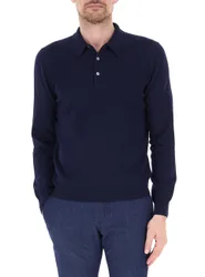 Polo misto lana BLU NOTTE 50