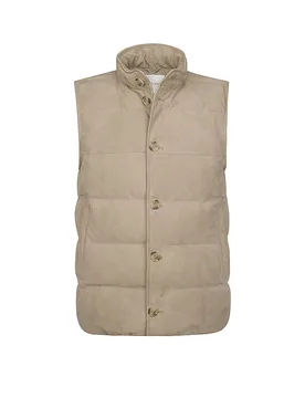 Steppgilet beige 50 herren - Profuomo - FashionsVida