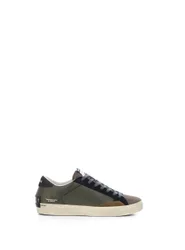 Sneakers in pelle VERDE OLIVA 42