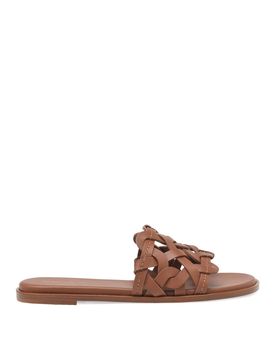 Sandali piatti in pelle amalfita