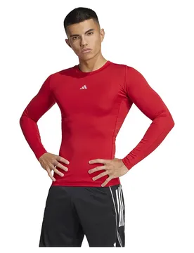 T-shirt à Manches Longues Techfit Team Power Red 2 2XL