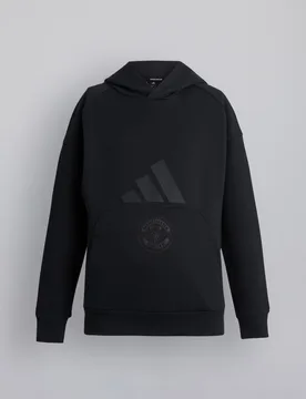 Manchester United x Kids Future Icons Hoodie Black 7-8Y - Adidas - FashionsVida