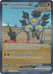 Pokemon SV Paradox Rift 250/182 Sandy Shocks ex (Alternative Art, Full Art)