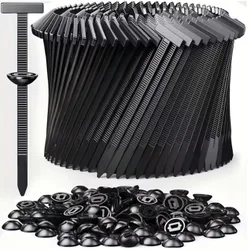Piezas de bridas de bloqueo autoadhesivas de alta resistencia, con cabeza de tracción, hebilla de bloqueo de nailon de alta resistencia, bridas de ca