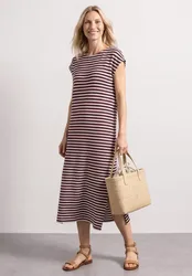 Kleid in Strick-Optik female Rot