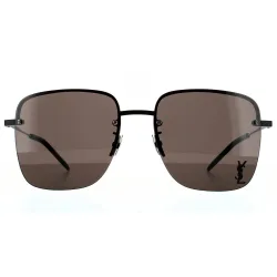 Women's Square Black Grey Sunglasses - Black - Size: One Size
