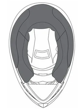 Guanciali Cheek Pads per Casco K3 sv Taglia ML taglia ML - AGV - FashionsVida