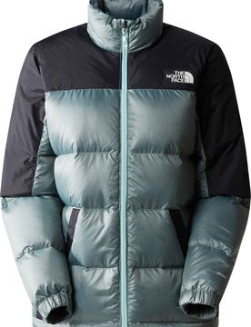 Recycelte Daunenjacke W Diablo Recycled Down Jacket Powder Teal/TNF Black für Damen Größe S Blau