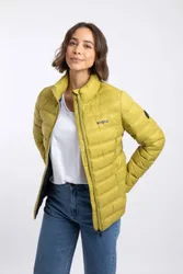 Women's Travellia Lightweight Showerproof Padded Jacket in Mustard Size: 8 - Mustard - Size: 8