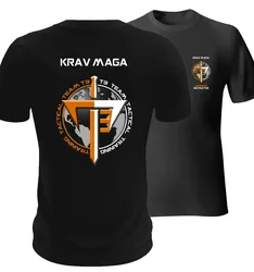 Israeli Martial Art Krav Maga Training Instructor T-Shirt 100% Cotton O-Neck Summer Short Sleeve Casual Mens T-shirt Size S-3XL