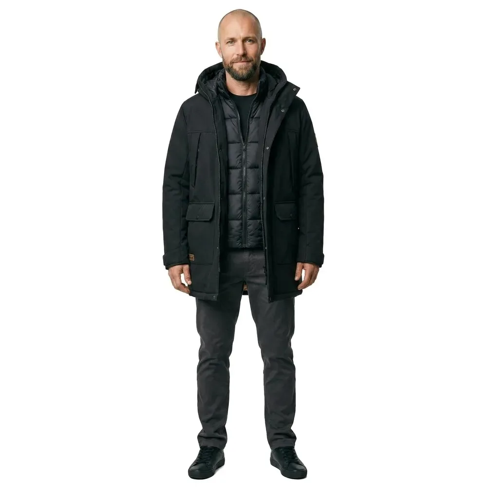 Parka Finn Softshell Black M - Jack & jones - FashionsVida