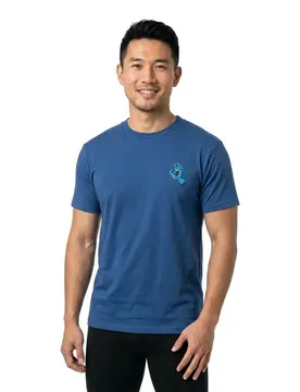 T-shirt à Manches Courtes Screaming Hand Chest Rich Navy S