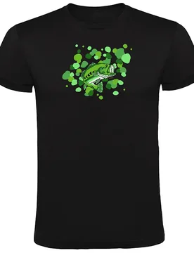 Bass Camu Short Sleeve T-shirt Black XL Men - Kruskis - FashionsVida