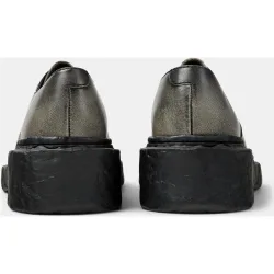 Zapatos de cordones unisex vamonos de piel lisos