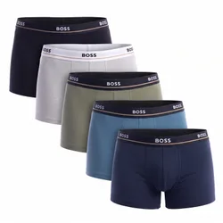 Pack Of 5 Mens Cotton Boxer Shorts 50531660 - Black - Size X-Large