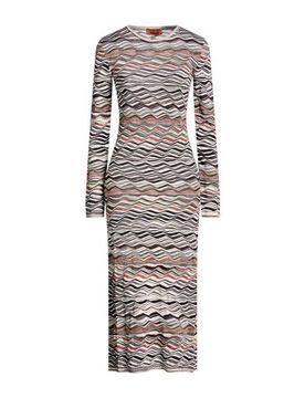 Vestido midi Mujer Marrón 32,34,36,38,40,42 Mujer