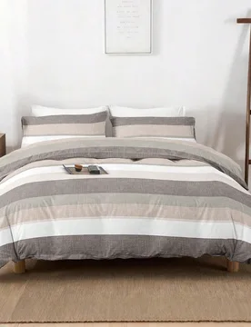 Juego de funda nórdica con estampado de tablero de ajedrez (1 funda nórdica y 2 fundas de almohada), suave y agradable para la piel, apto para todas - Shein - FashionsVida