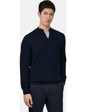 Jersey cuello alto de algodón - Boggi Milano - FashionsVida