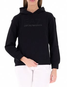 Felpa con cappuccio NERO L