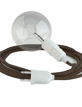 Cables Suspension Luminaire Rl13 5 M Brown / White One Size - Creative - FashionsVida