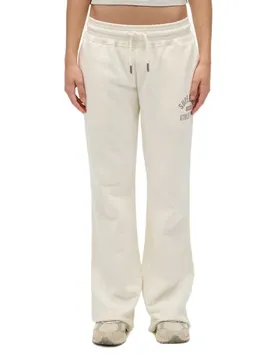 Pantaloni Sportivi Athletic Print Flare Desert Bone Off White XS