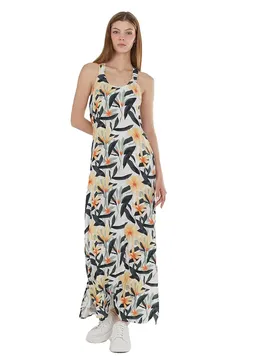 Vestito Lungo Senza Maniche Penelope Tropical Green L