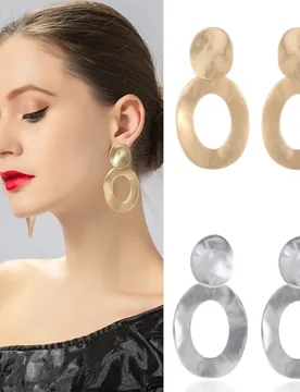 Kaseakia Metal Clip on No Piercing Hoop Dangle Earrings for Women - Aliexpress - FashionsVida
