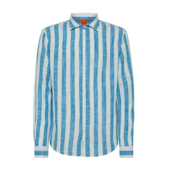 Shirt Fancy Stripe 1301 Turchese/bianco S33123