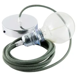 Cables Lampe Suspendue Pendel Pour Abat-jour Rc63 2 M Greyish Green / Chrome Plated One Size