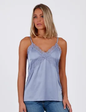 Camiseta interior de mujer satinada de tirantes - Admas - FashionsVida
