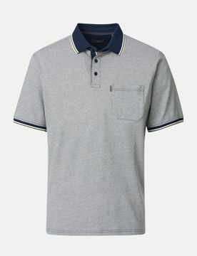 Casamoda Basic Poloshirt Grau M
