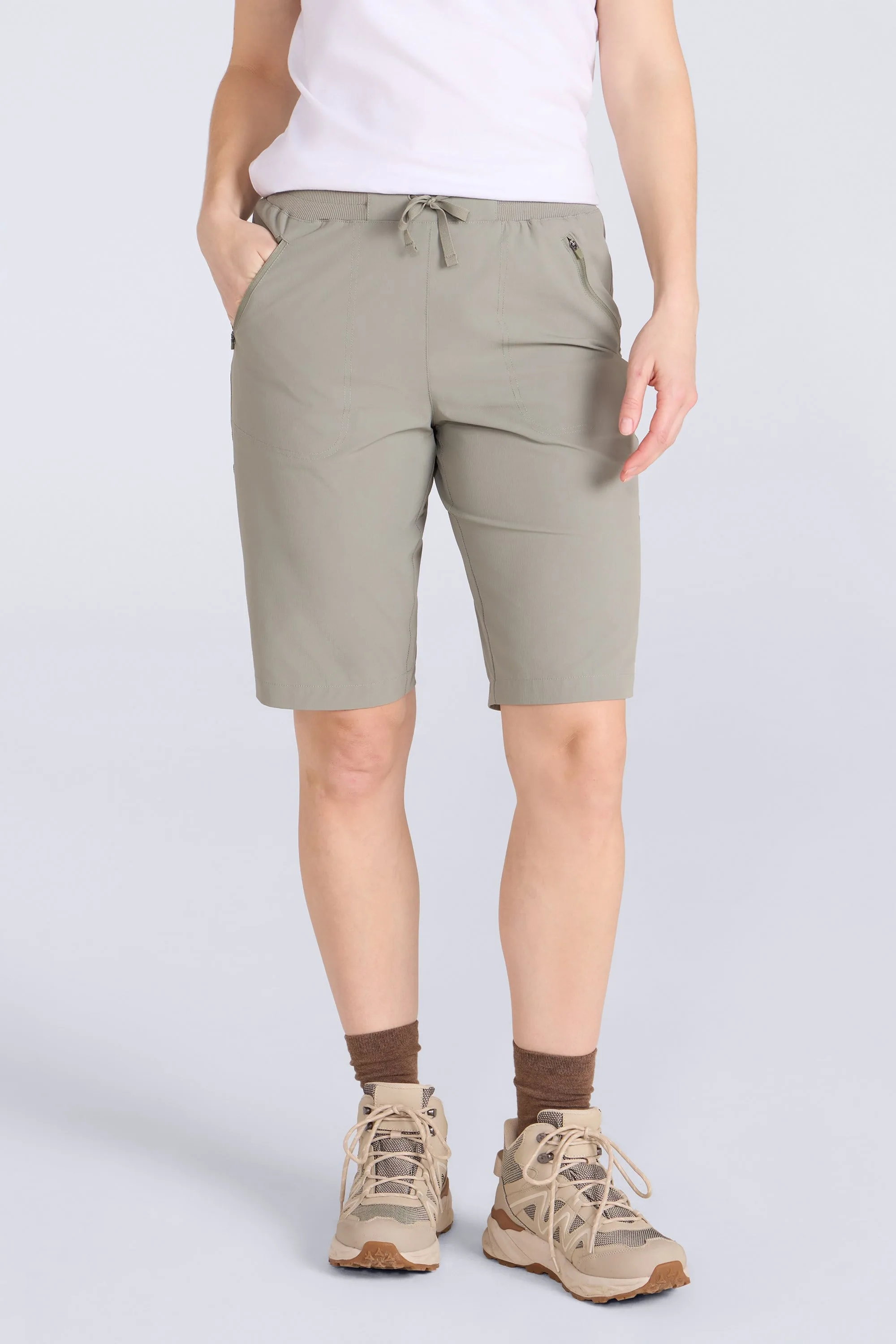 Explorer Womens Long Shorts - Green - Green - Size: 18 - Mountain Warehouse - FashionsVida
