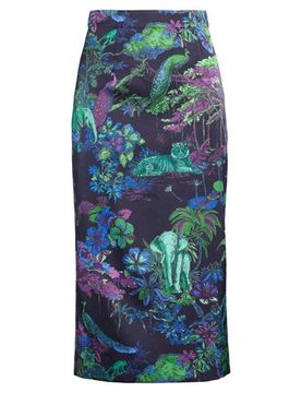 Midi-Rock Damen Dunkelviolett 34,36 Damen